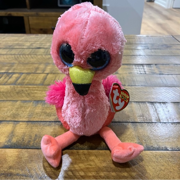 Ty Beanie Boos | Gilda the Flamingo stuffed animal - Picture 1 of 7